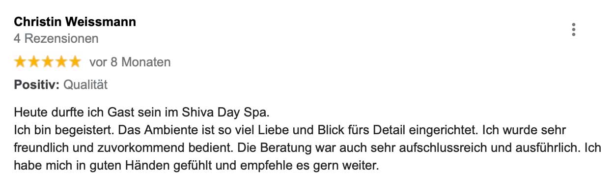 Referenz Shiva Day Spa